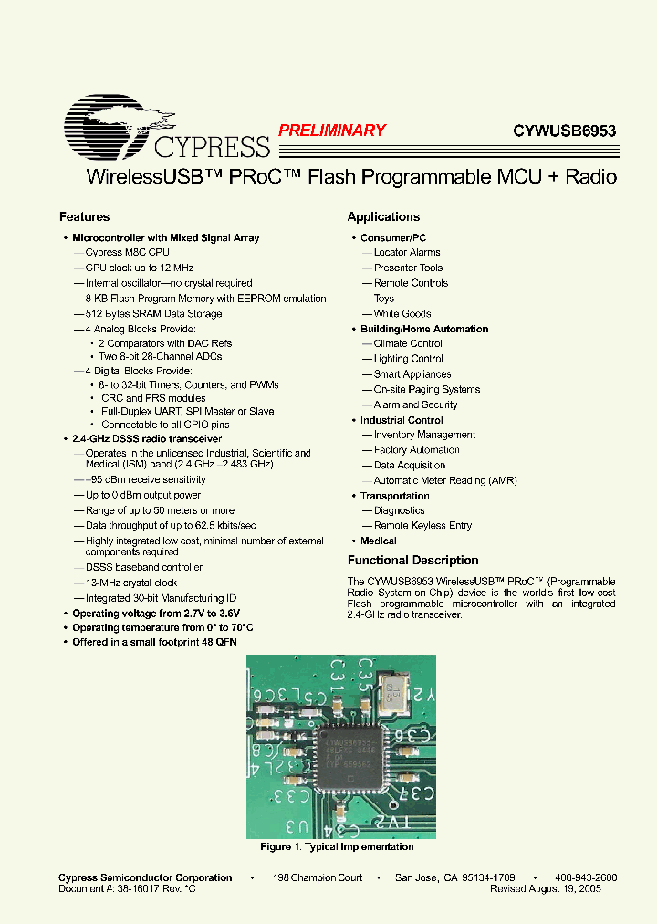 CYWUSB6953-48LFC_3214224.PDF Datasheet