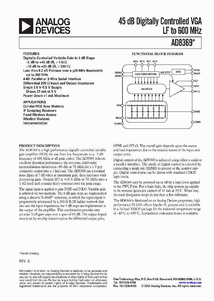 AD8369ARU-REEL7_3214450.PDF Datasheet