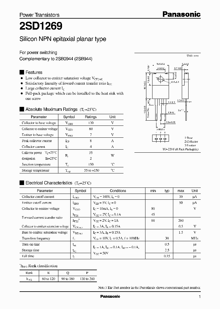 2SD1269P_3214200.PDF Datasheet