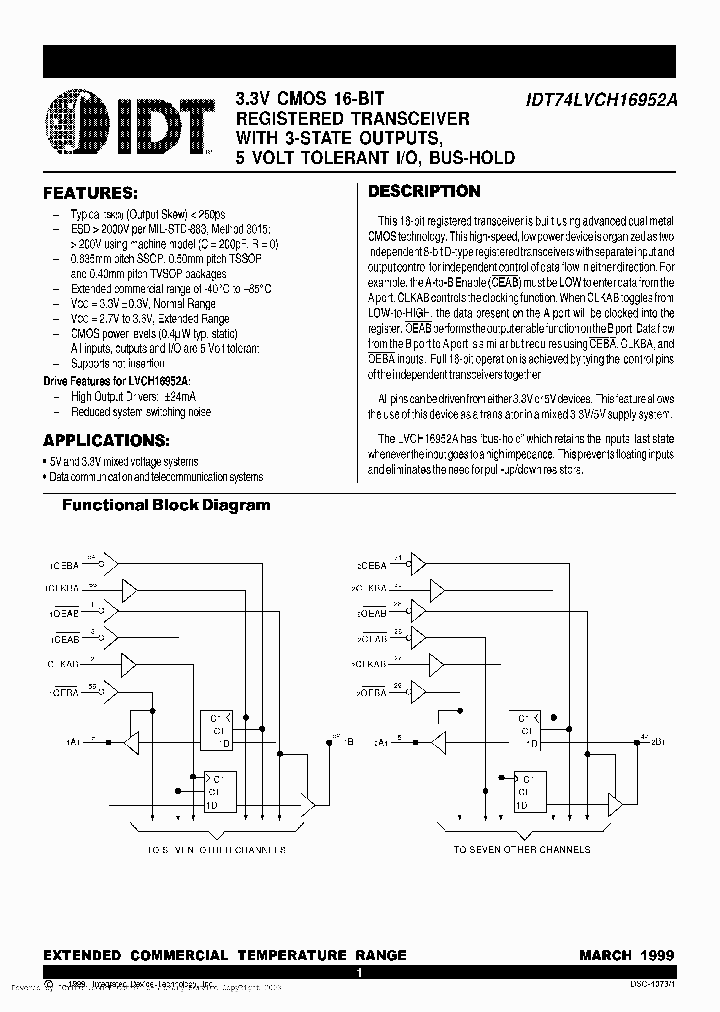IDT74LVCH16952APF_3214976.PDF Datasheet