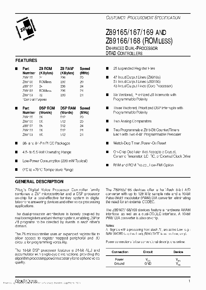 Z8916924VSC_3215146.PDF Datasheet