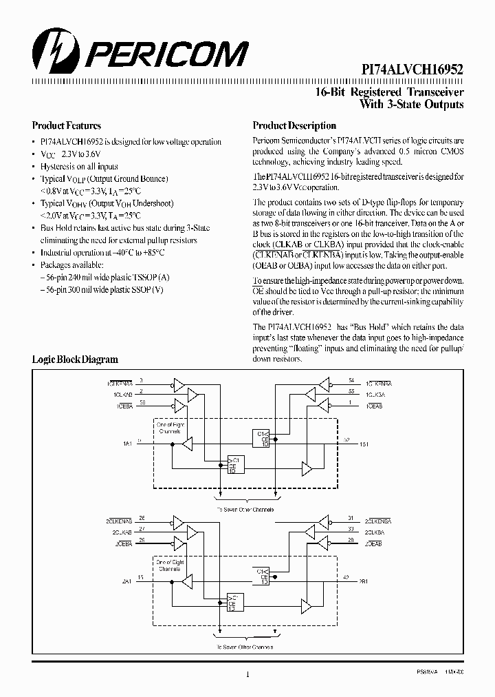 PI74ALVCH16952A_3215409.PDF Datasheet
