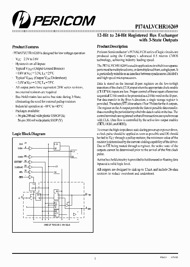 PI74ALVCHR16269A_3215412.PDF Datasheet
