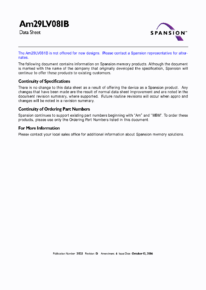 AM29LV081B_3215378.PDF Datasheet