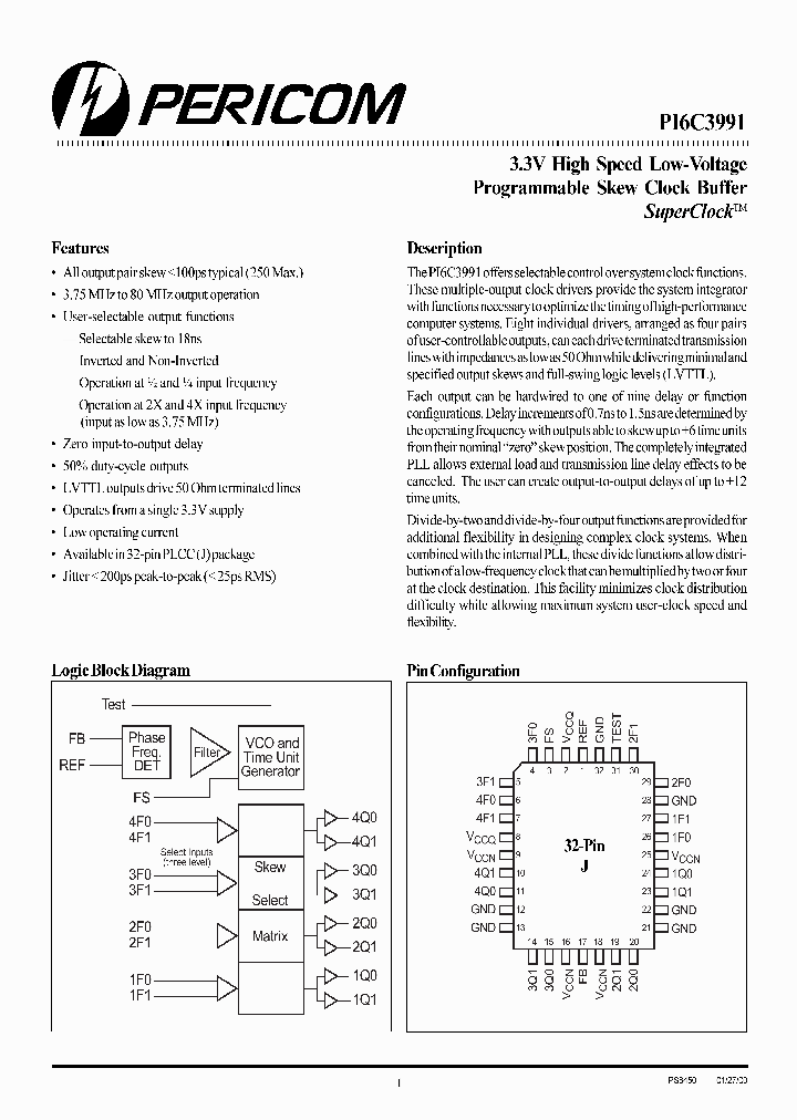 PI6C3991-5JI_3216742.PDF Datasheet