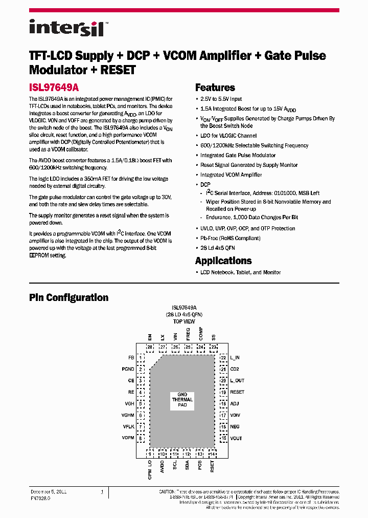 ISL97649AIRTZ-EVALZ_3218649.PDF Datasheet