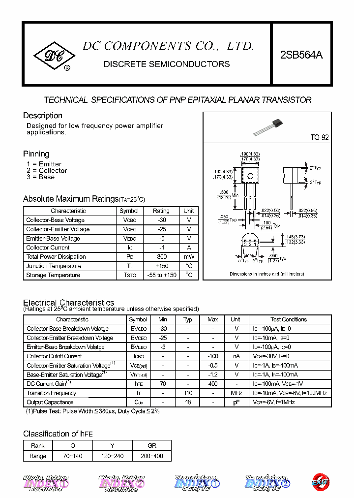 2SB564A_3220239.PDF Datasheet