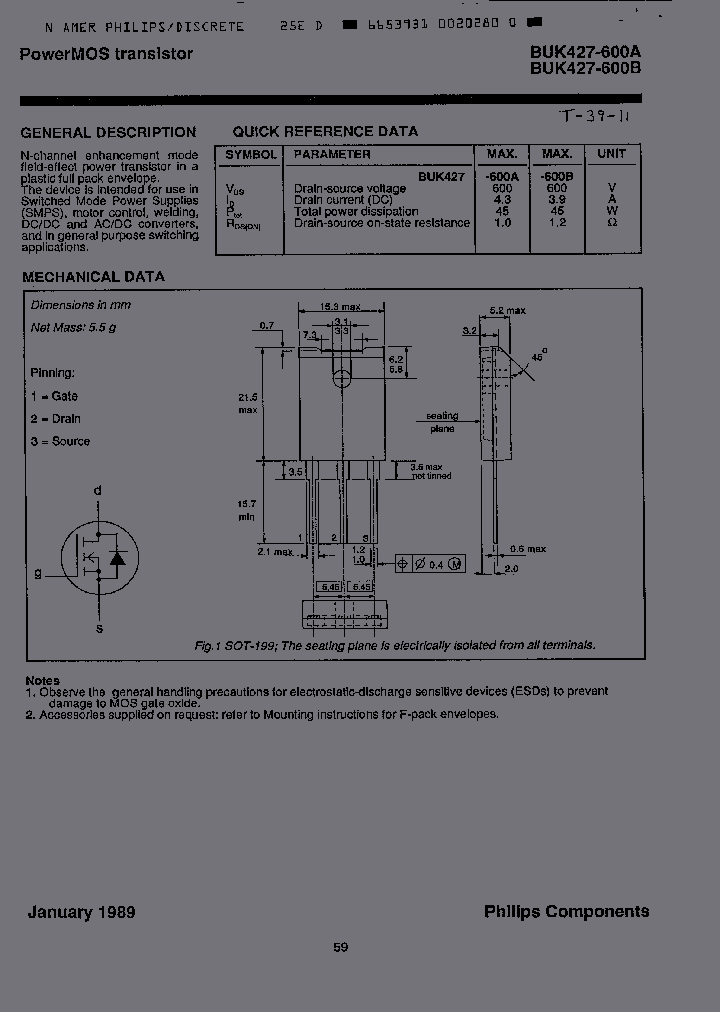 BUK427-600B_3222907.PDF Datasheet
