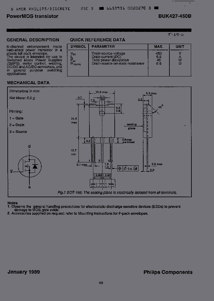 BUK427-450B_3222903.PDF Datasheet