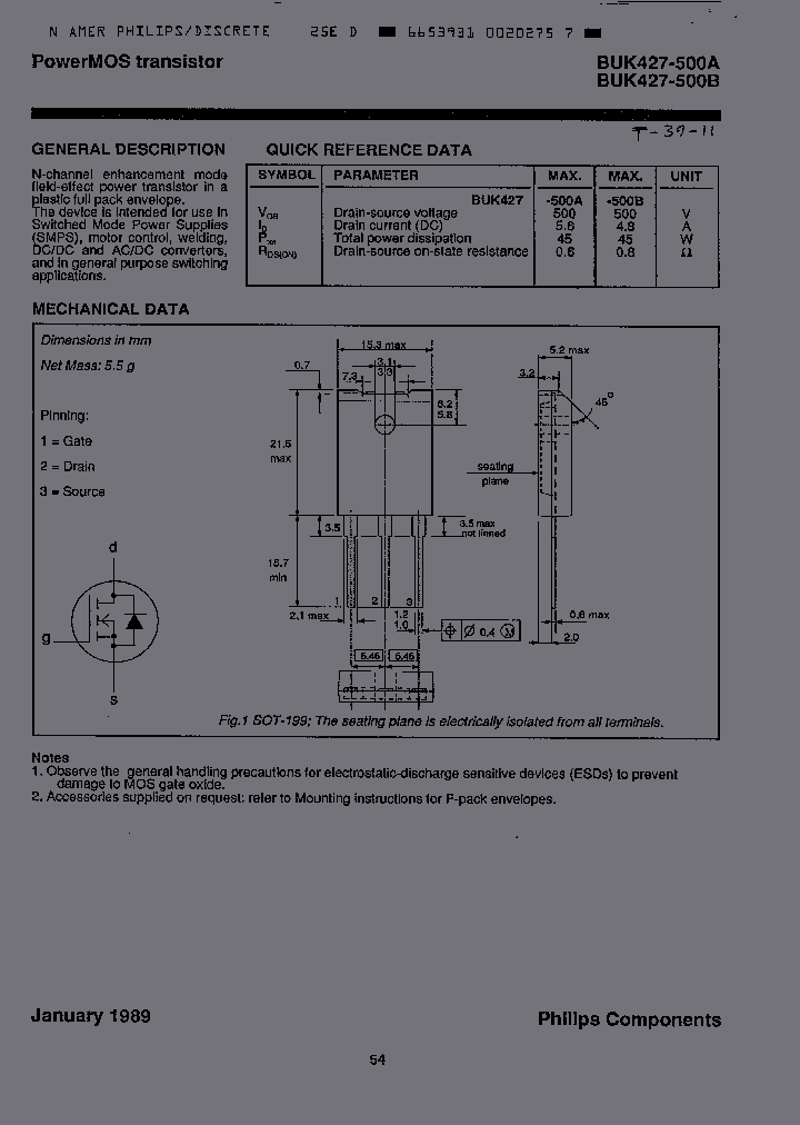 BUK427-500A_3222904.PDF Datasheet