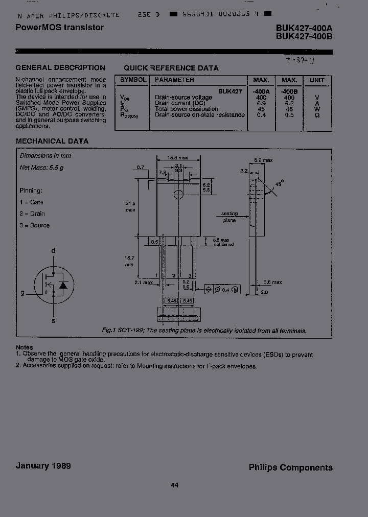 BUK427-400B_3222902.PDF Datasheet