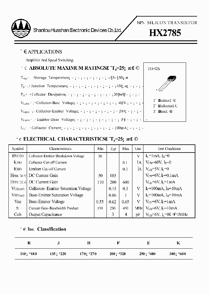 HX2785_3222955.PDF Datasheet