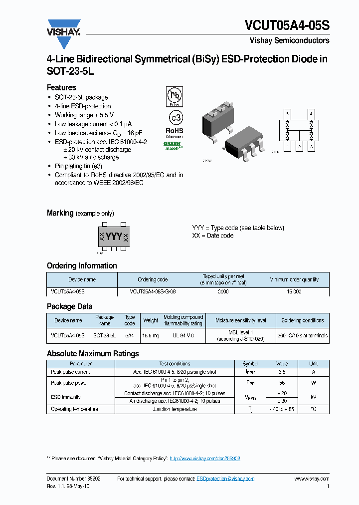 VCUT05A4-05S-G-08_3224463.PDF Datasheet