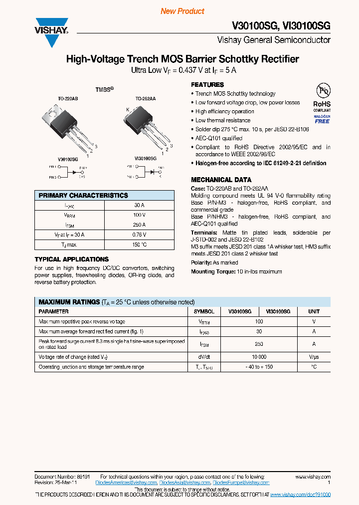 V30100SG-M3-4W_3226030.PDF Datasheet
