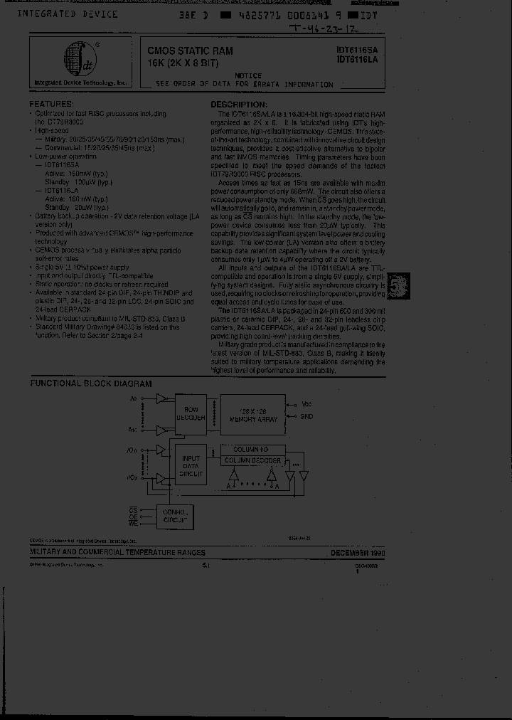 IDT6116LA55L24B_3228221.PDF Datasheet