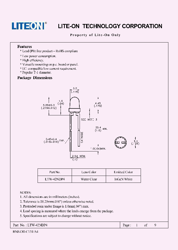 LTW-42NDP4_3228884.PDF Datasheet