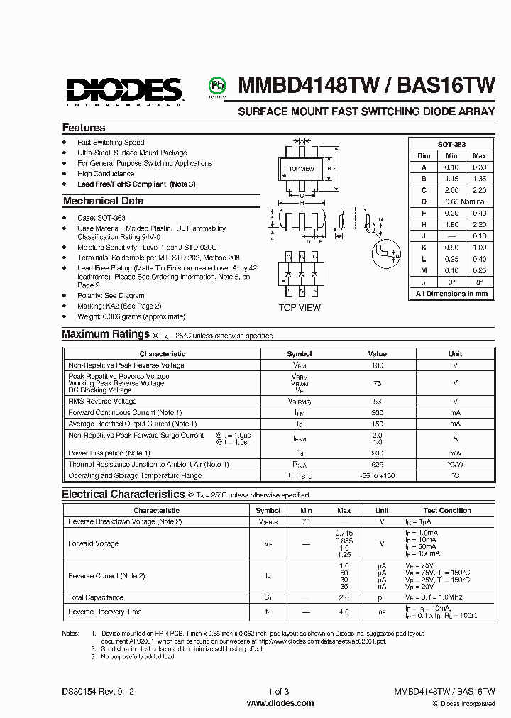 BAS16TW-7-F_3229321.PDF Datasheet