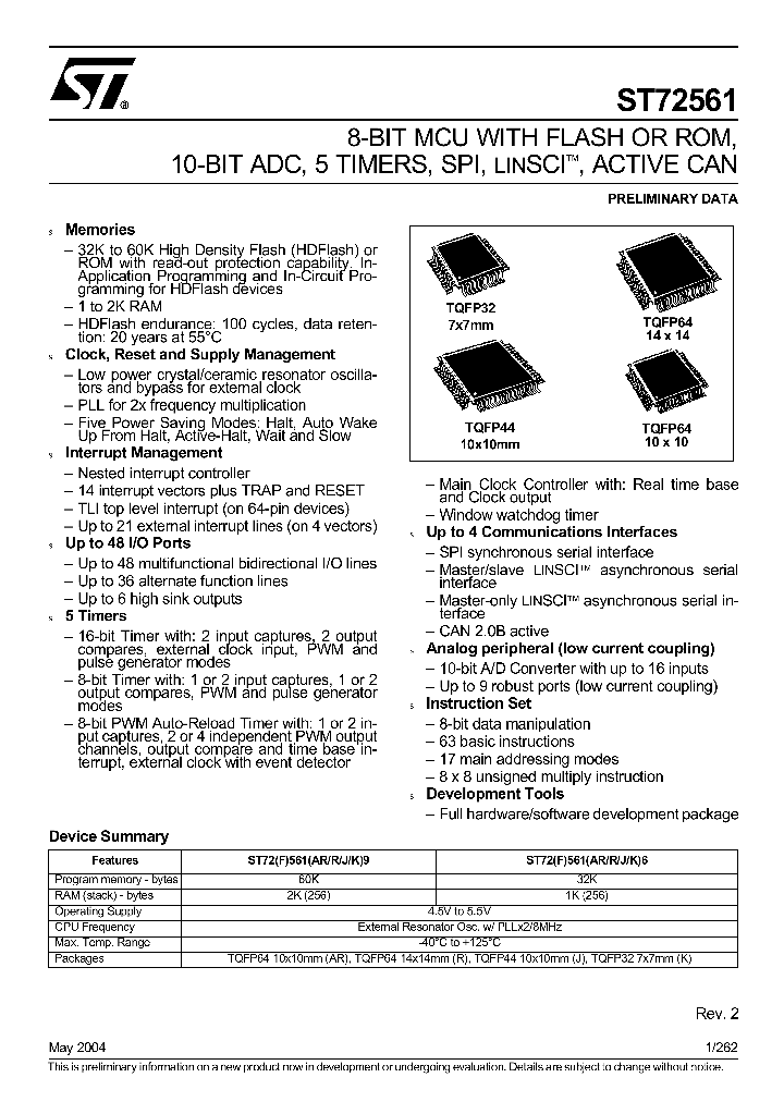 ST72561_3228821.PDF Datasheet