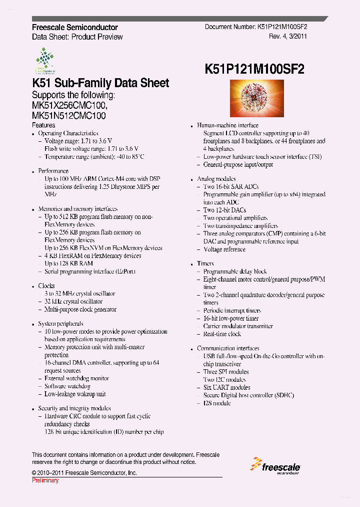 K51P121M100SF2_3236365.PDF Datasheet