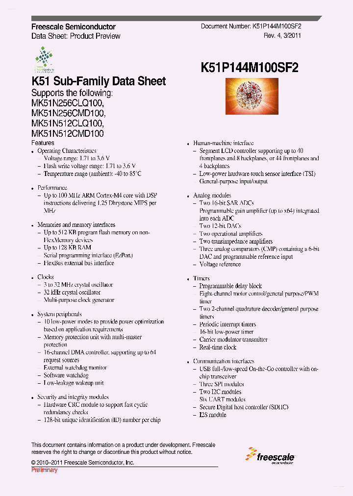 K51P144M100SF2_3236366.PDF Datasheet