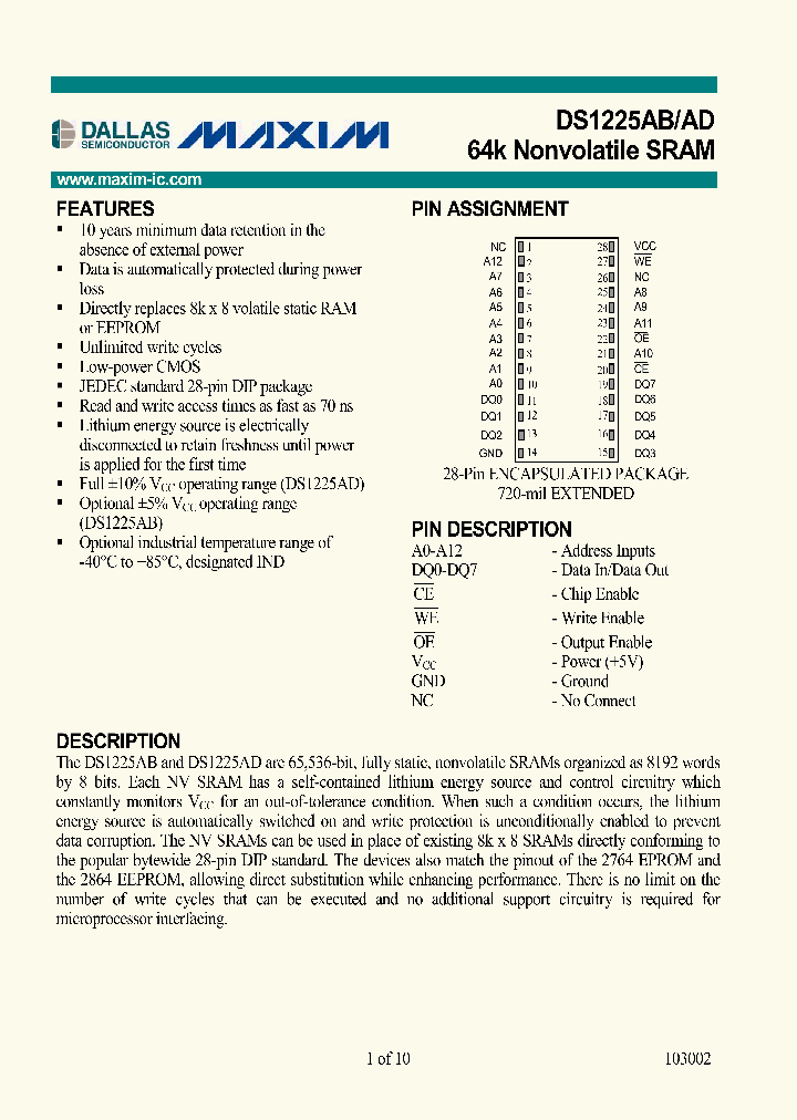DS1225ABAD_3237901.PDF Datasheet