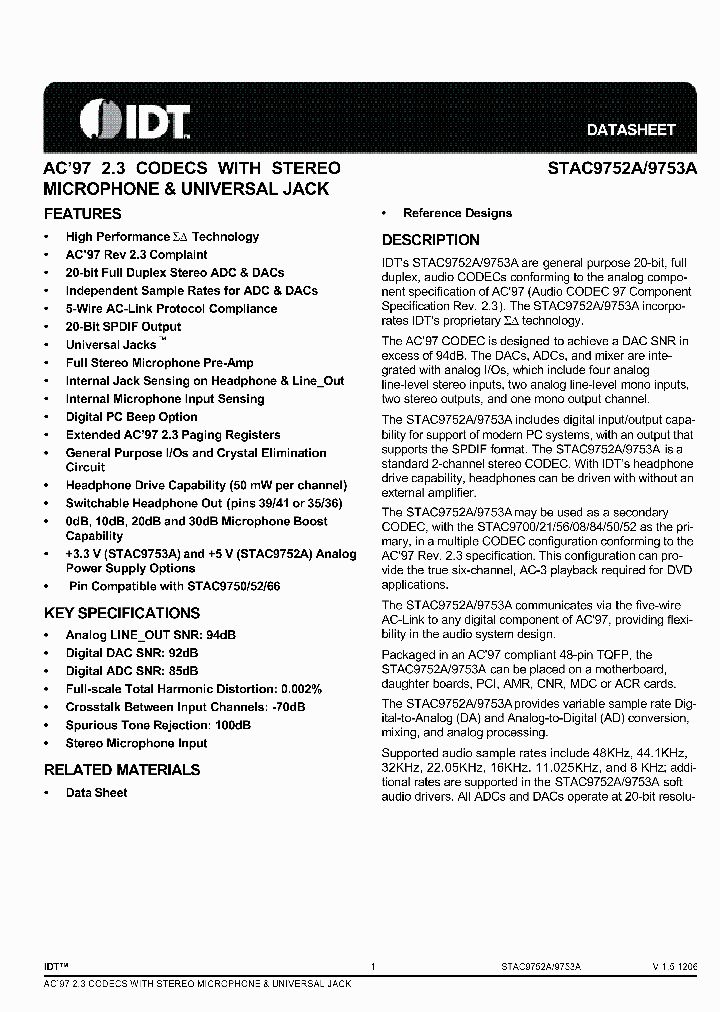 STAC9752AXNAEYYX_3239112.PDF Datasheet