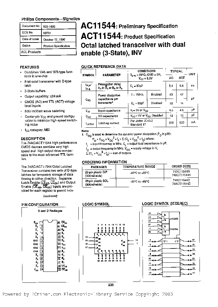 74AC11544D_3238634.PDF Datasheet