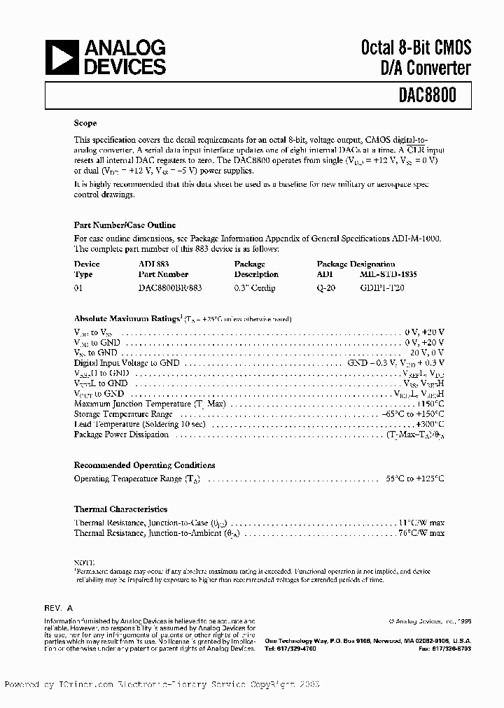 DAC8800BR883C_3239281.PDF Datasheet