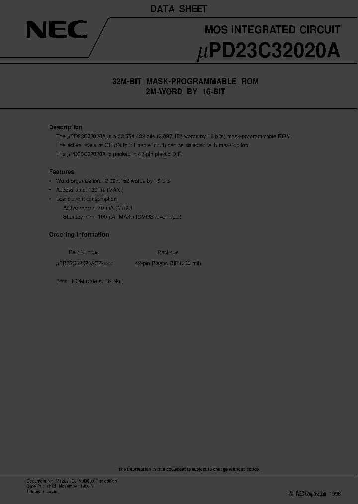 UPD23C32020ACZ-XXX_3241717.PDF Datasheet
