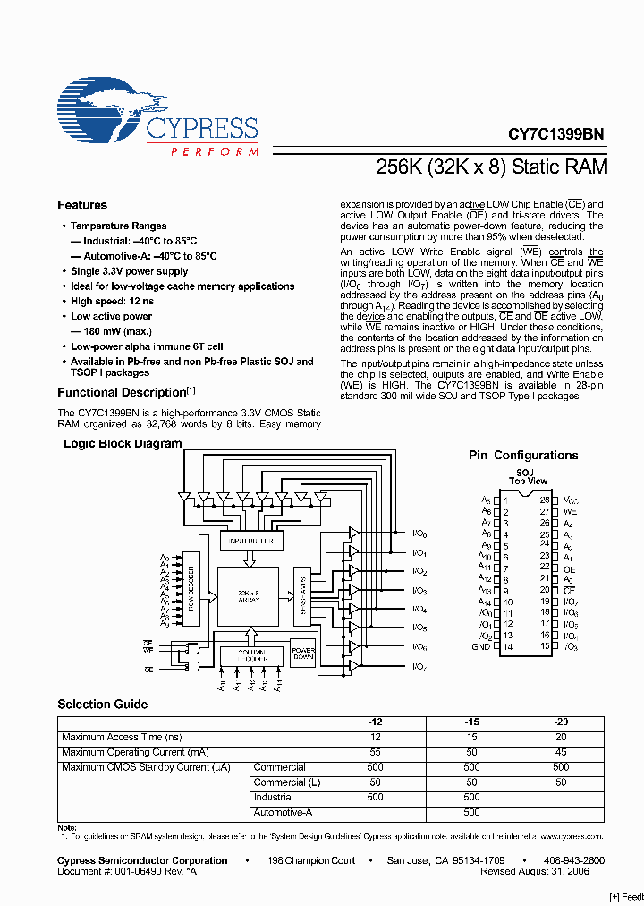 CY7C1399BN-12VC_3242112.PDF Datasheet