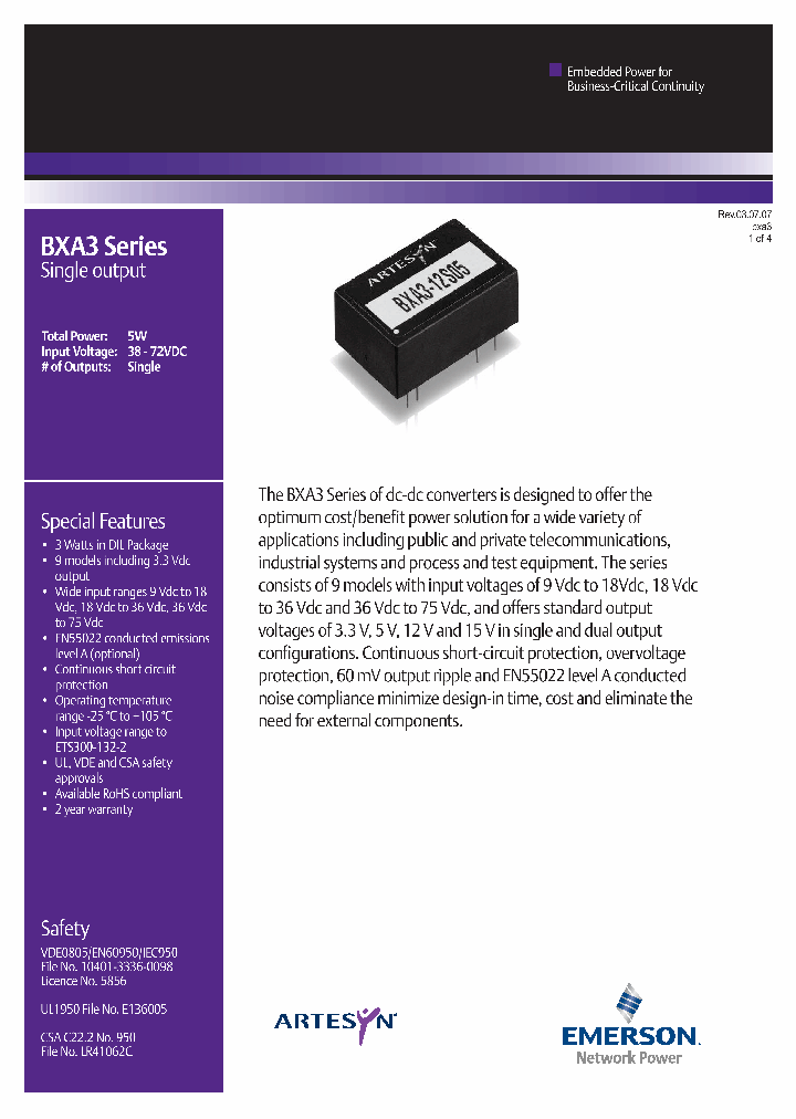 BXA3-48S05J_3245333.PDF Datasheet