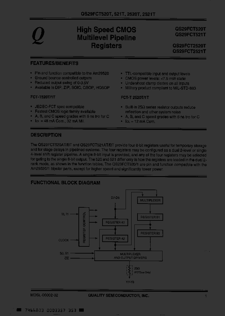 QS29FCT2520ATP_3245740.PDF Datasheet