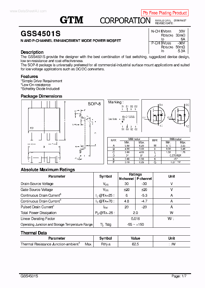GSS4501S_3247887.PDF Datasheet