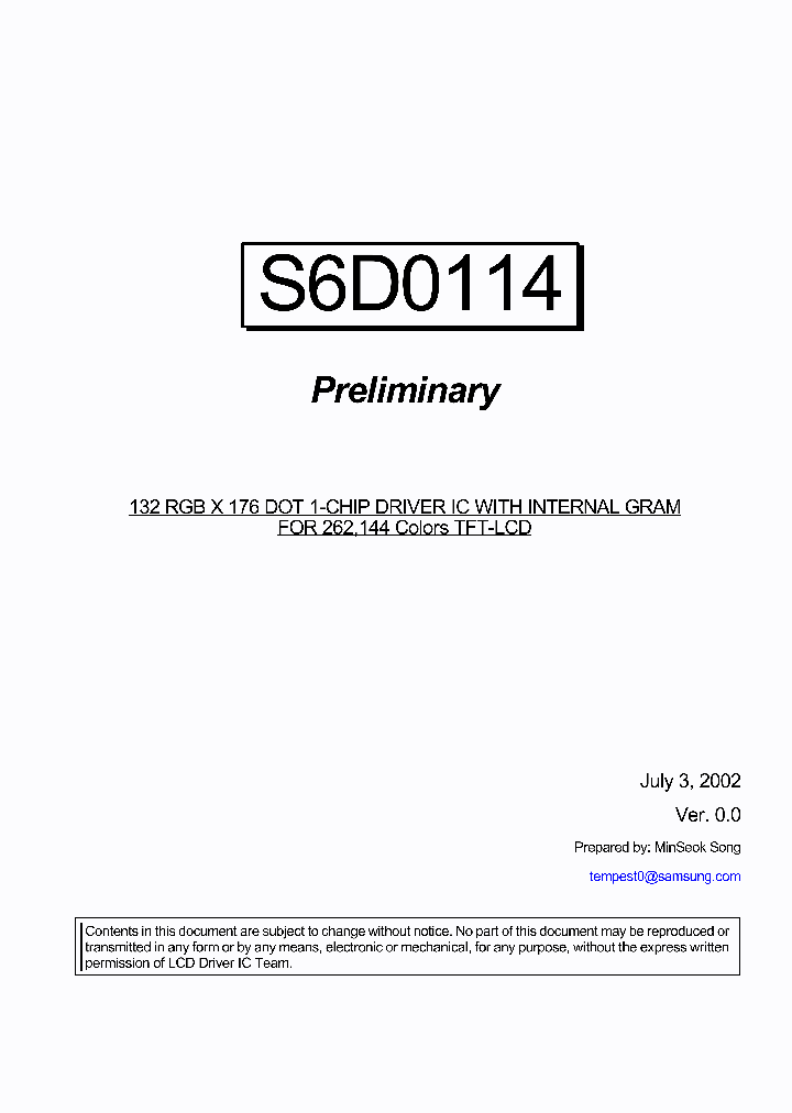 S6D0114_3250454.PDF Datasheet