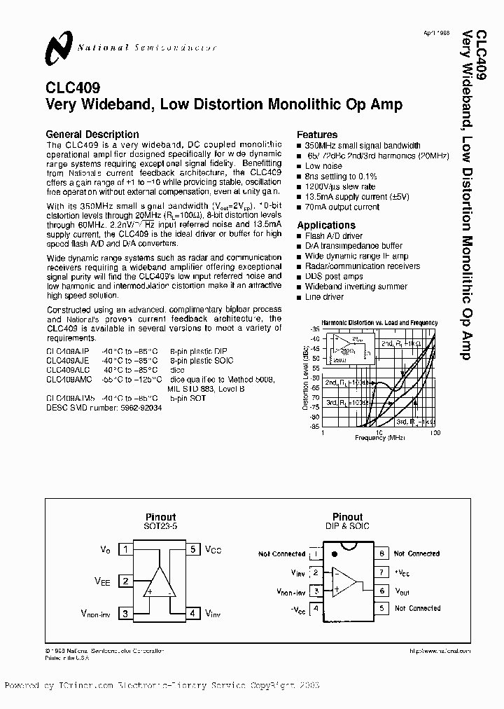 CLC409AJE-TR13_3254645.PDF Datasheet