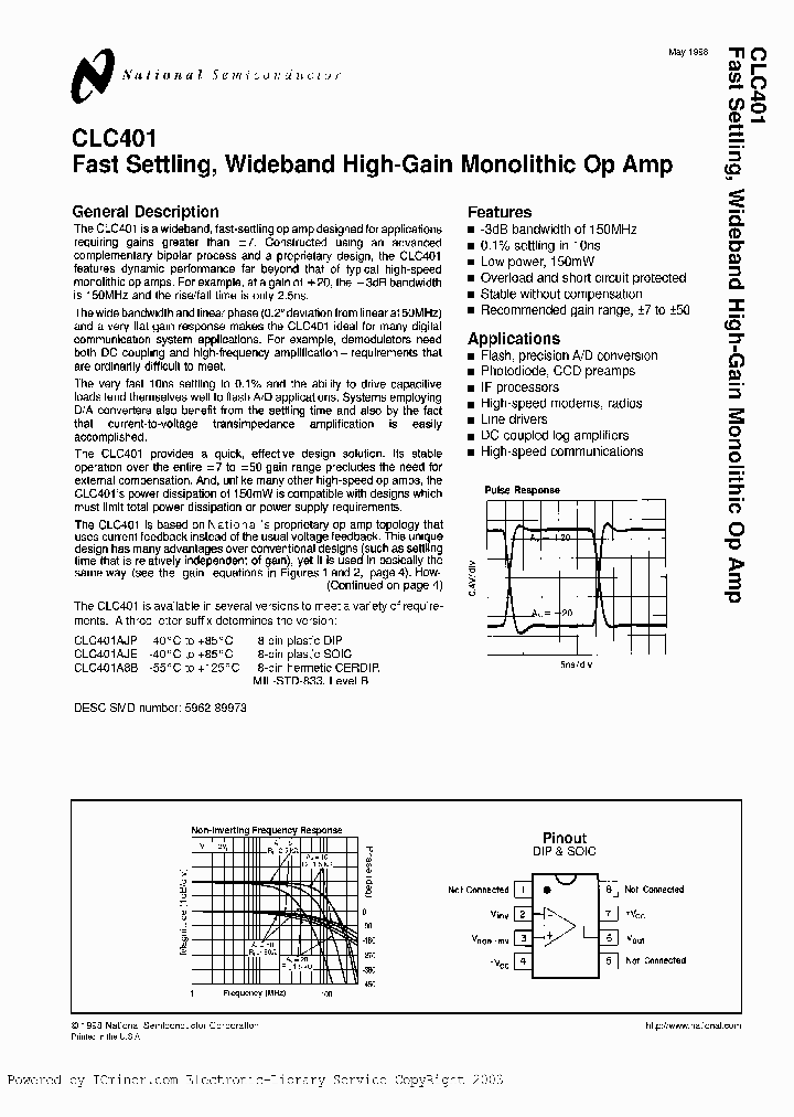CLC401AJE-TR13_3254644.PDF Datasheet