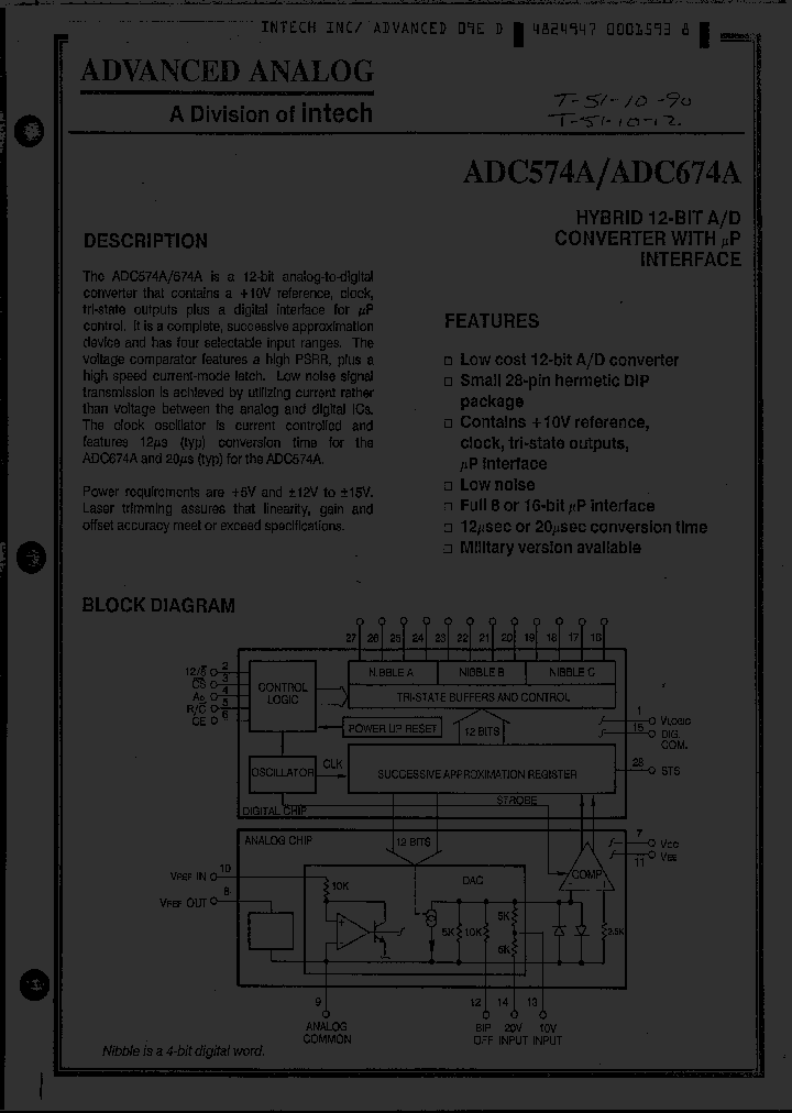 ADC574AKD_3255193.PDF Datasheet