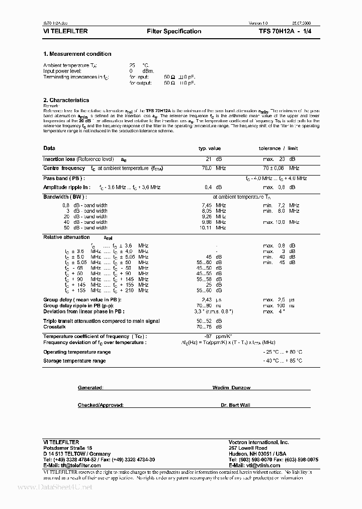 TFS70H12A_3256081.PDF Datasheet