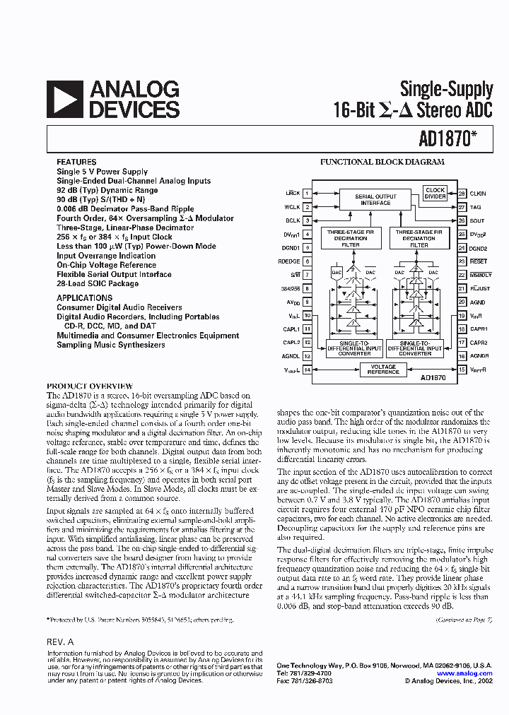 EVAL-AD1870EB_3258399.PDF Datasheet