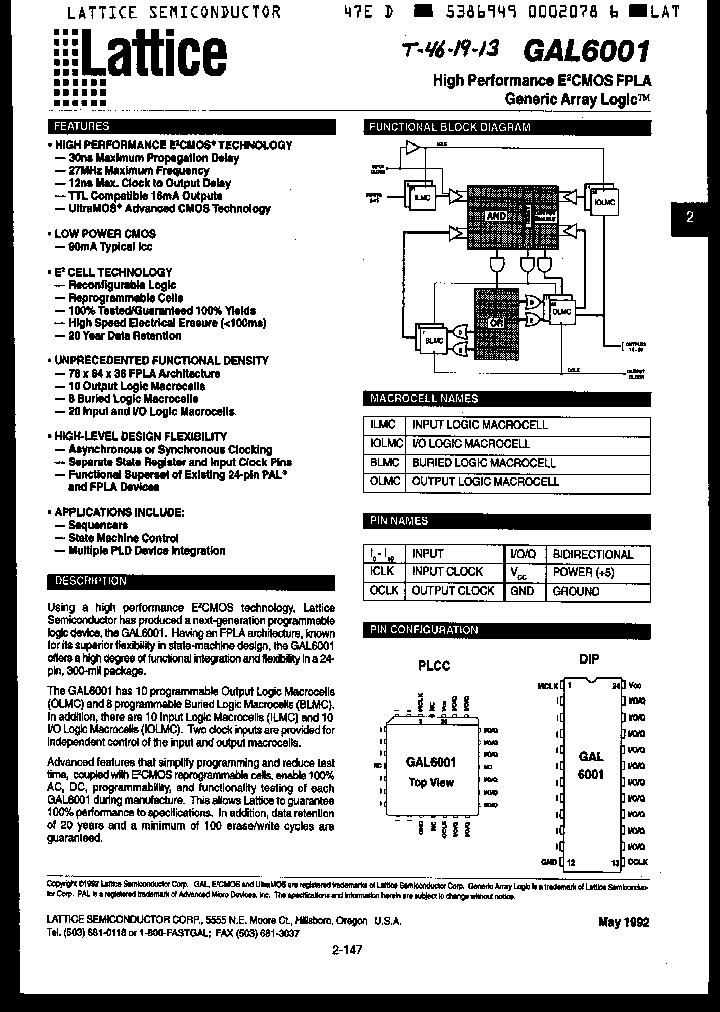 GAL6001-30J_3257704.PDF Datasheet