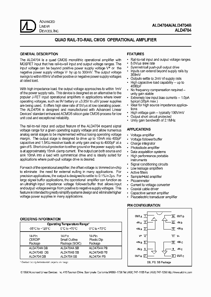 ALD4704SB_3257905.PDF Datasheet