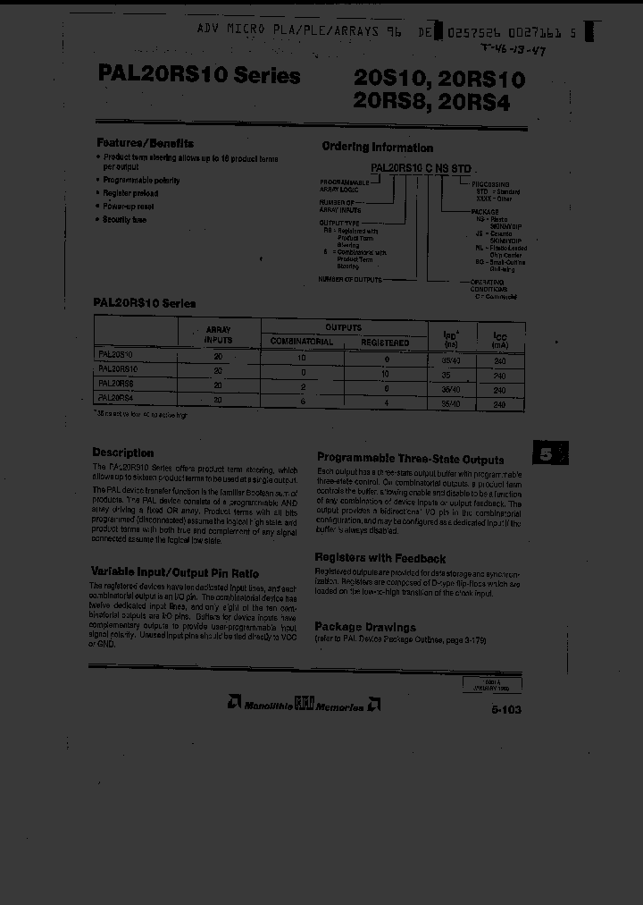PAL20RS8CNL_3262995.PDF Datasheet