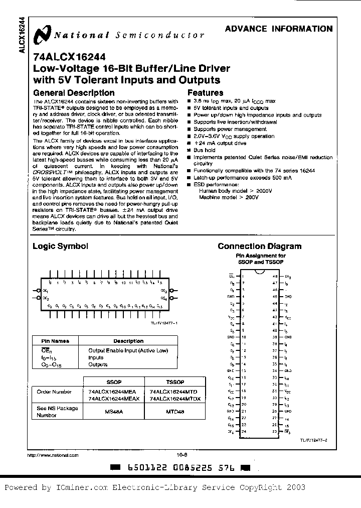 74ALCX16244MEA_3262555.PDF Datasheet
