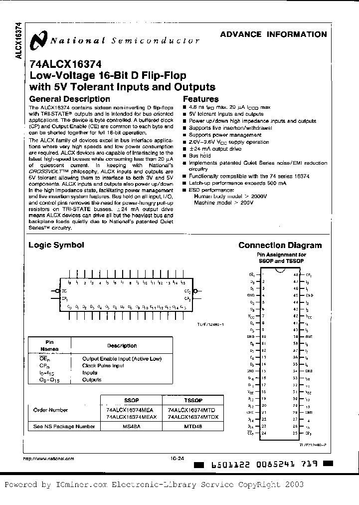 74ALCX16374MEA_3262558.PDF Datasheet
