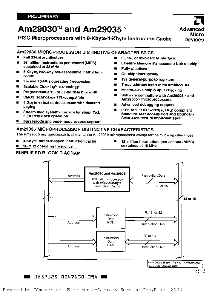 AM29030-33GC_3264305.PDF Datasheet