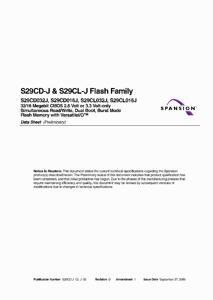 S29CD016J1JFAM033_3265168.PDF Datasheet