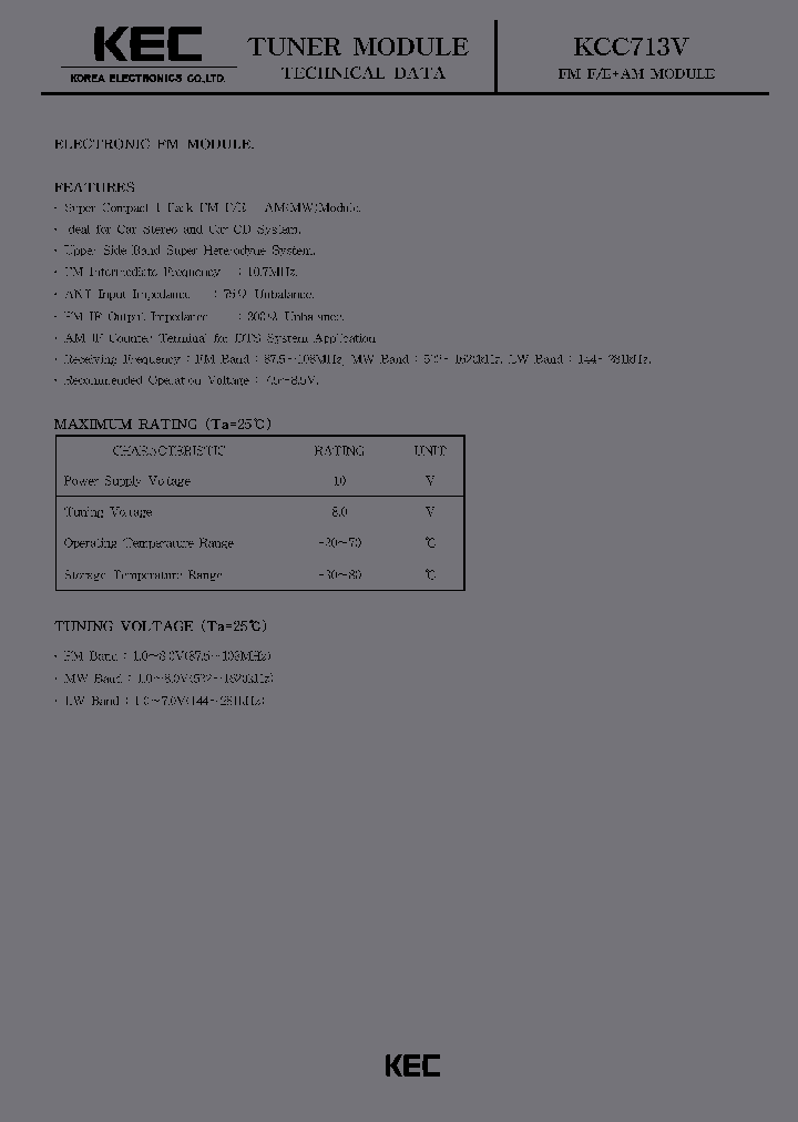 KCC713V_3264865.PDF Datasheet