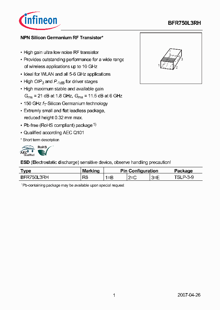 BFR750L3RH_3264913.PDF Datasheet
