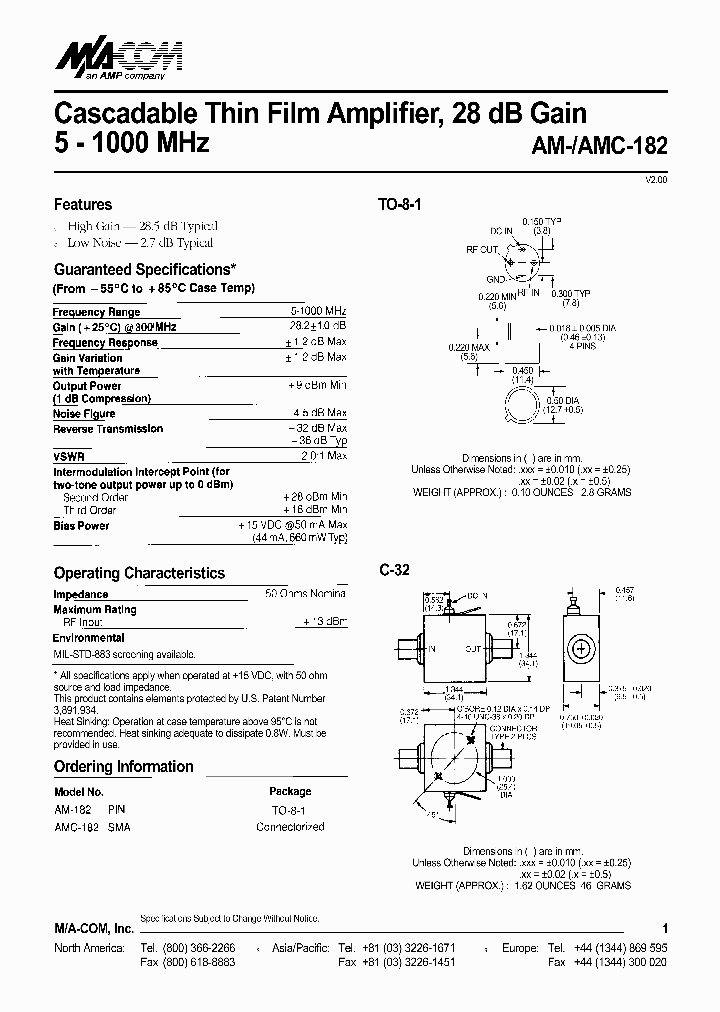AM-182_3265485.PDF Datasheet