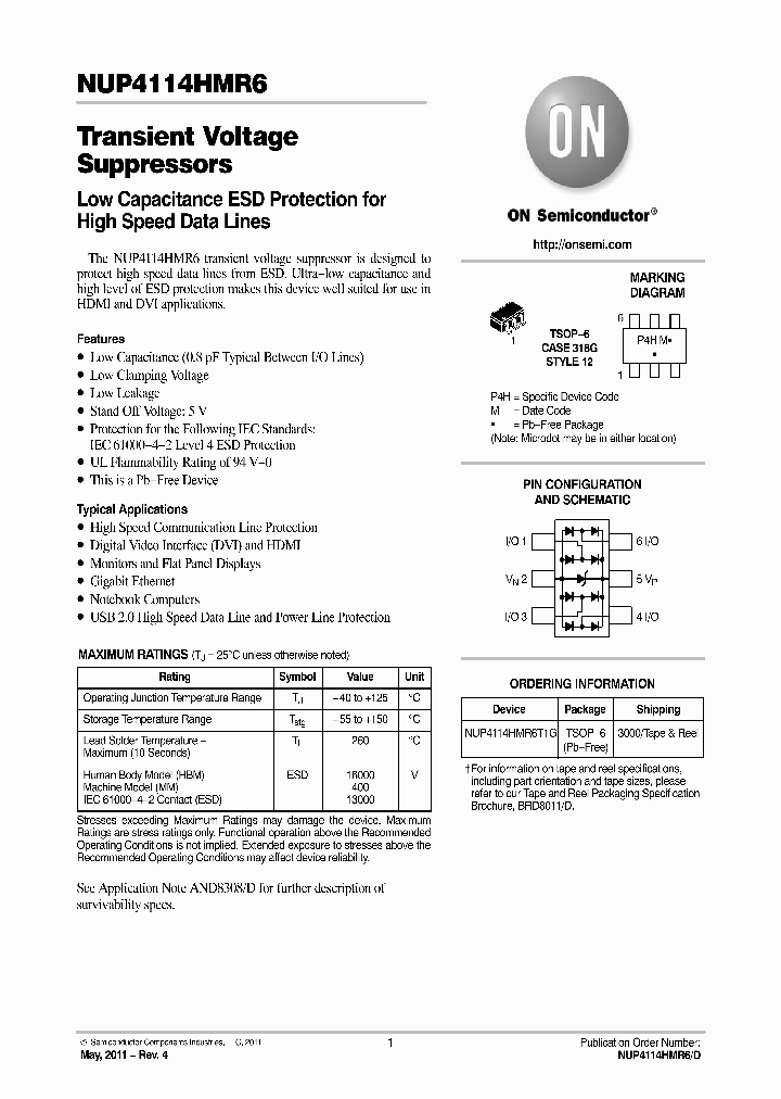 NUP4114HMR611_3265859.PDF Datasheet